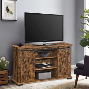 Soporte de TV Espresso de Medio Siglo con Puerta Corrediza