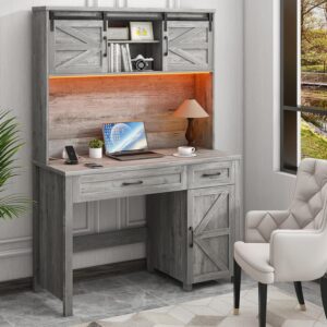 Vabches Escritorio Ejecutivo 47" Con Cajones Con Almacenamiento