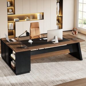 Tribesigns Escritorio en L 78" Con Cajones Con Archivador Con Almacenamiento