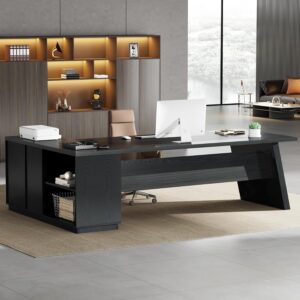 Tribesigns Escritorio en L 78" Con Cajones Con Archivador Con Almacenamiento