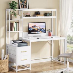 Tribesigns Escritorio Gaming 55" Con Cajones Con Almacenamiento