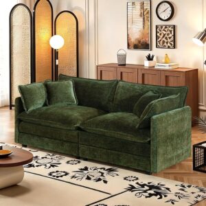 Sofá Modular 2 Plazas Felpilla Verde