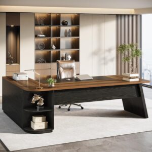 Tribesigns Escritorio en L 79" Con Almacenamiento