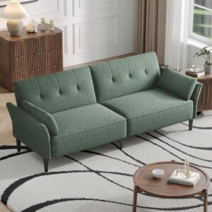 Sofá Cama Futón 89 Pulgadas Biplaza Reposabrazos Ajustables