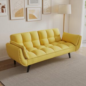 Sofá Cama 74 Pulgadas Amarillo