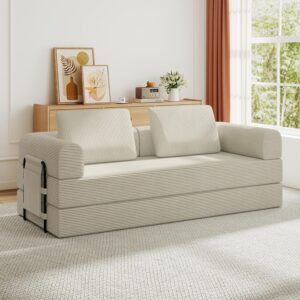 Sofá Cama Futón 4 En 1 Plegable 79 Pulgadas Biplaza