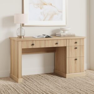 Garvee Escritorio Ejecutivo 54" Con Cajones Con Archivador Con Carga USB