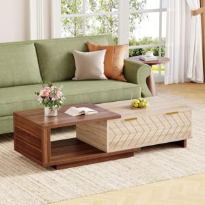LITTLE TREE Mesa Auxiliar Rectangular Madera Cajones Granja