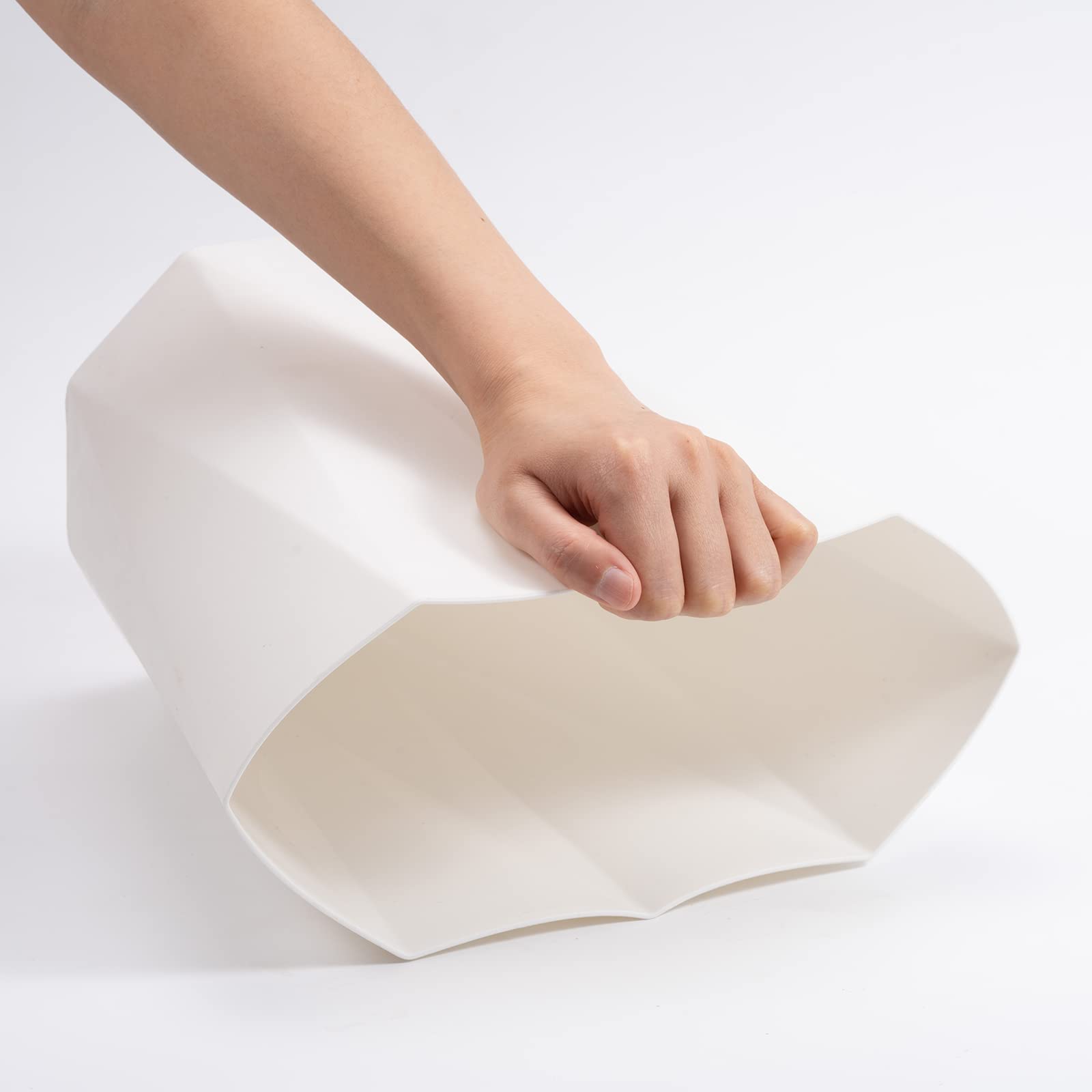 Cubo de basura de plástico de 12 litros, contenedor de basura, cesta de papel - Imagen 4