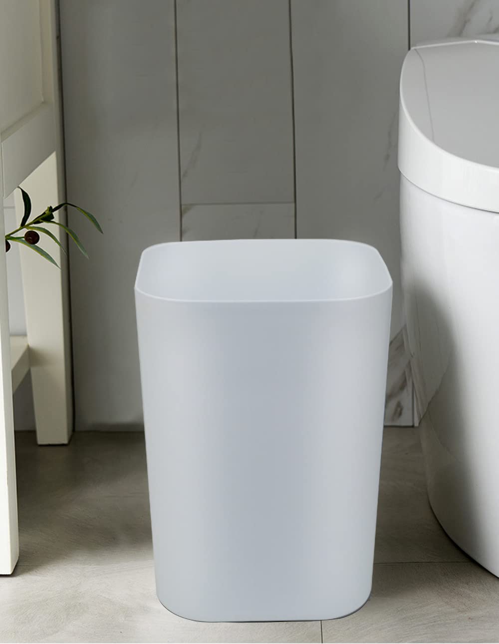 Cubo de basura pequeño de 2 galones, cubo de basura cuadrado para baño, dormitorio, cocina - Imagen 4