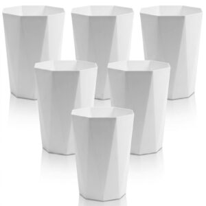 Cubo de basura de plástico de 12 litros, contenedor de basura, cesta de papel