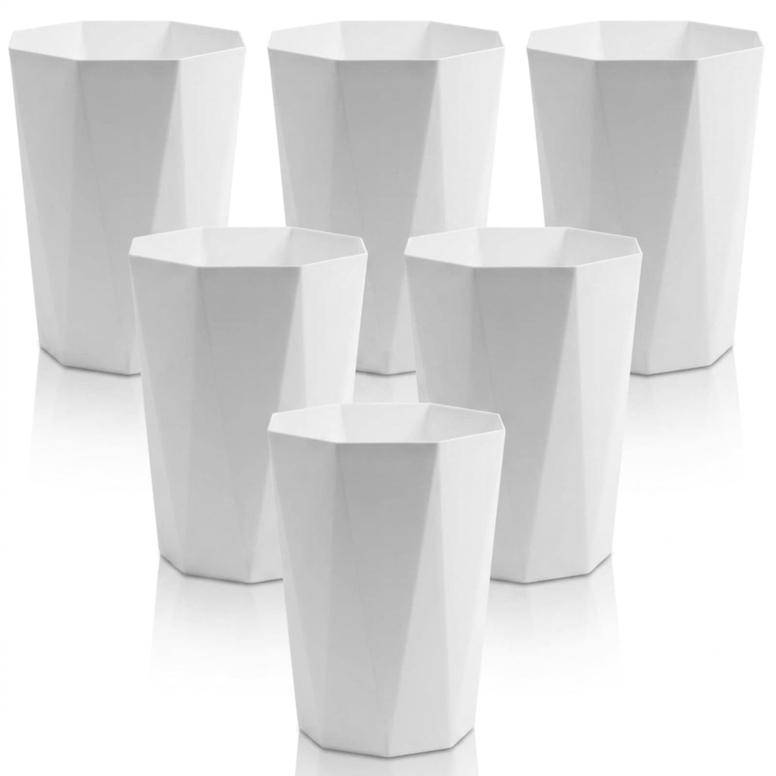 Cubo de basura de plástico de 12 litros, contenedor de basura, cesta de papel