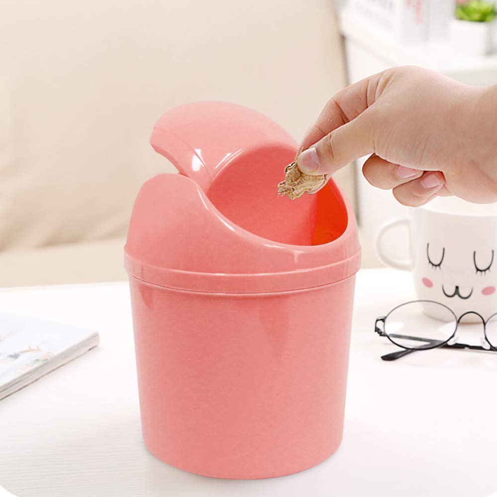 SITAKE 2 cubos de basura de plástico con tapa abatible con 120 bolsas de basura - Imagen 4