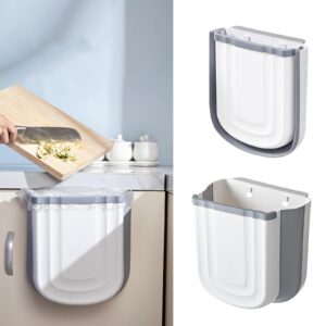 Basurero colgante de cocina, cubo de basura plegable de 2.4 galones / 9 litros