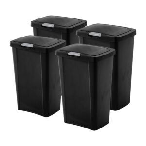 Sterilite Papelera TouchTop™ de 13 galones, con tapa, color negro