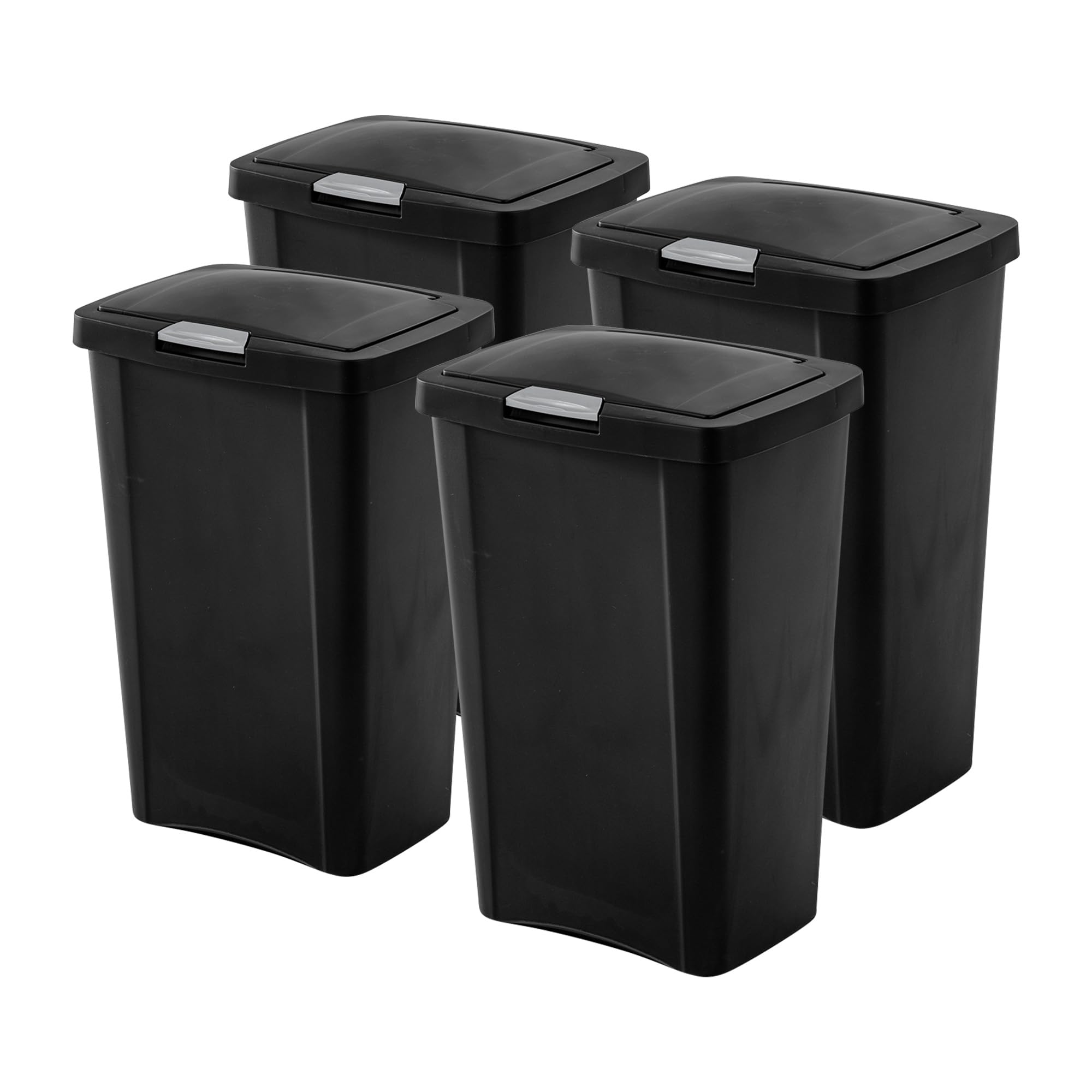 Sterilite Papelera TouchTop™ de 13 galones, con tapa, color negro