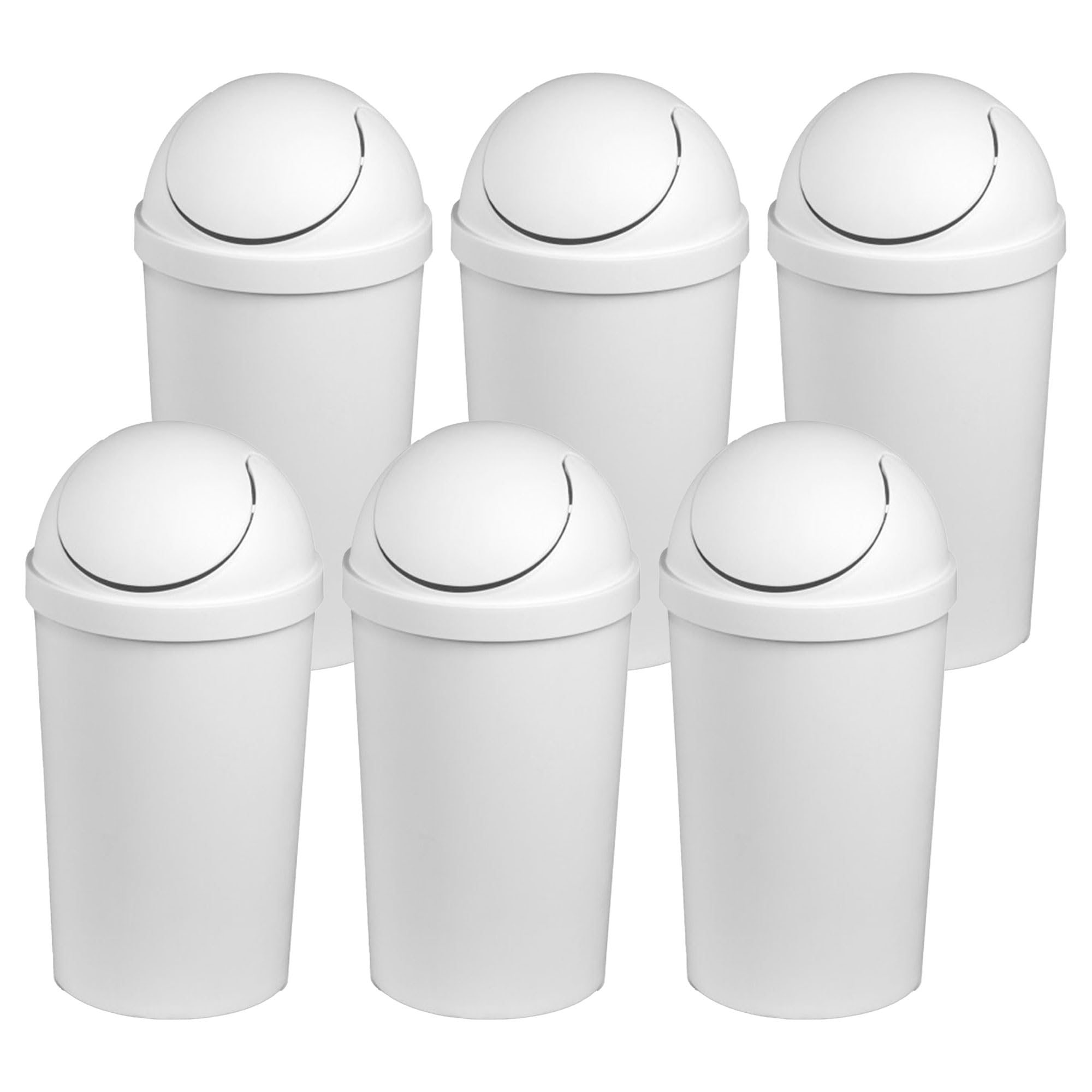 Sterilite - Cesta de basura redonda de 3 galones con tapa basculante