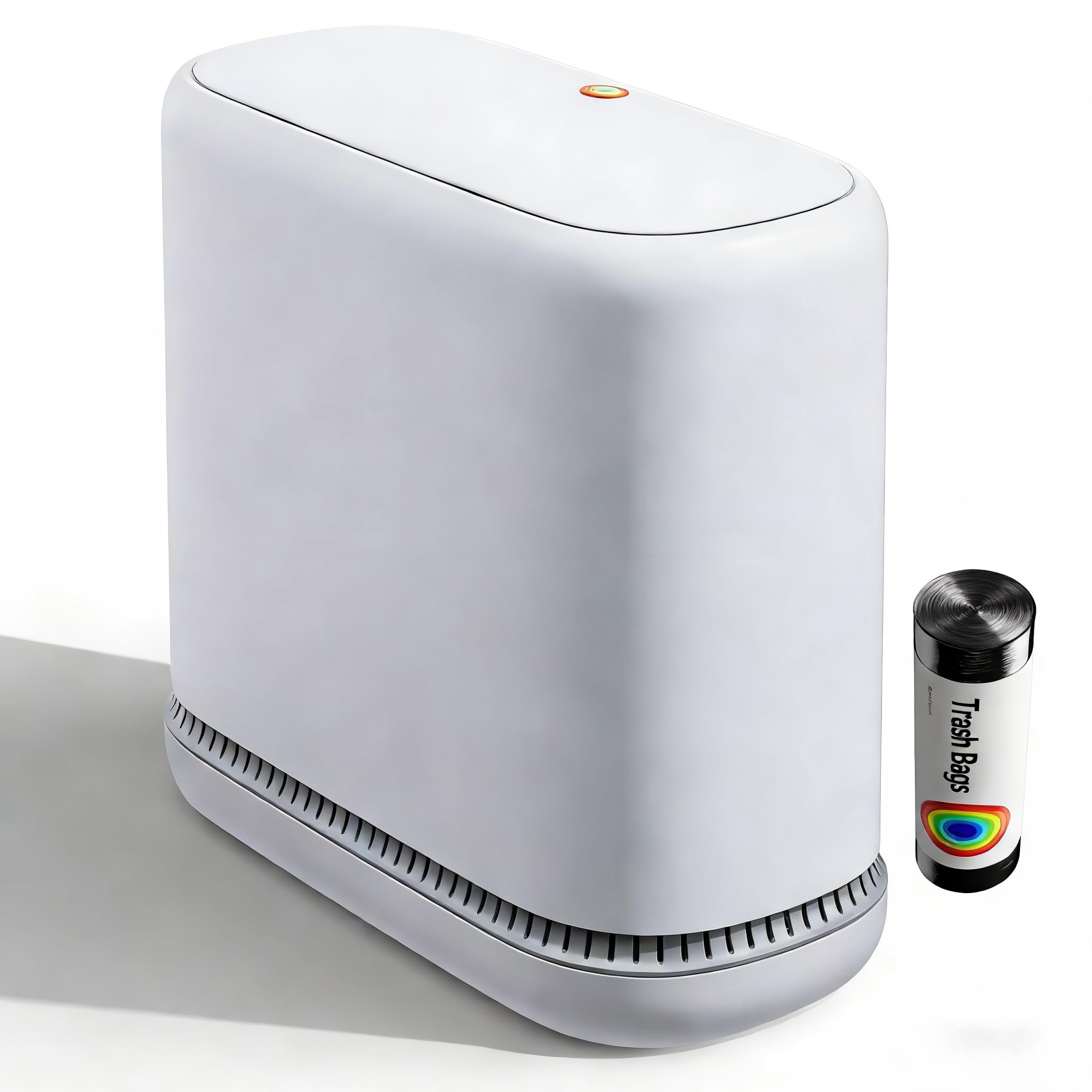 Cubo de basura pequeño para baño con tapa, control de olores