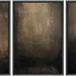 SIGNFORD Lienzo Enmarcado Impreso Conjunto de Arte de Pared Abstracto Terroso en Tonos