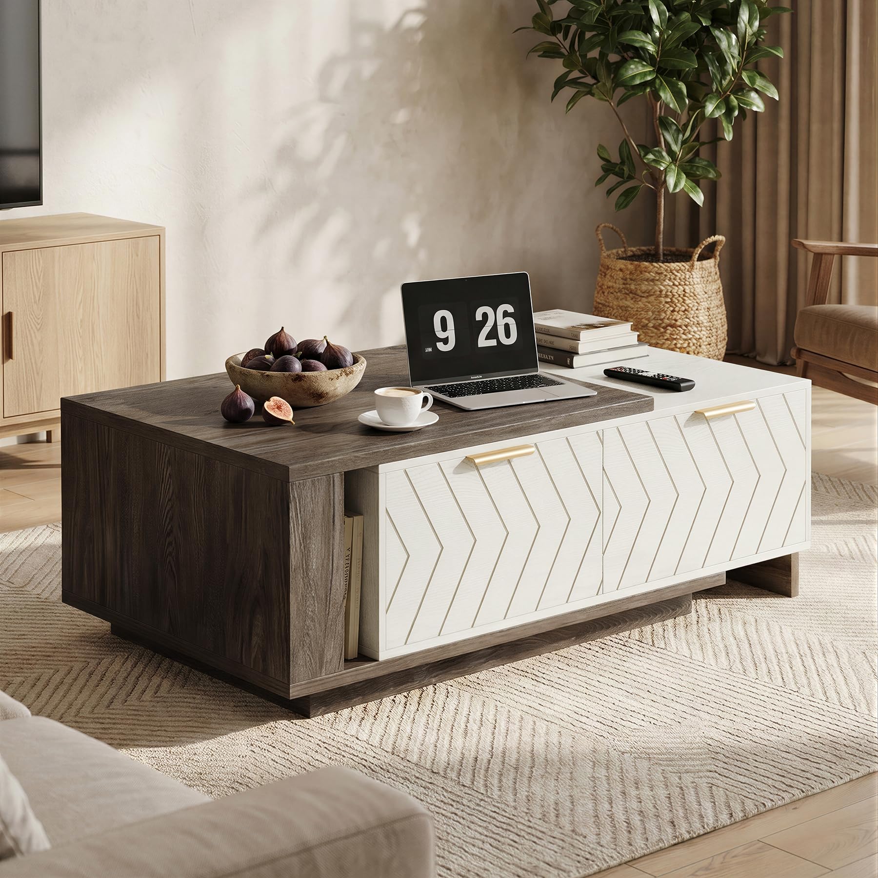 Miereirl Mesa auxiliar extensible de 42 a 65 pulgadas - Imagen 5