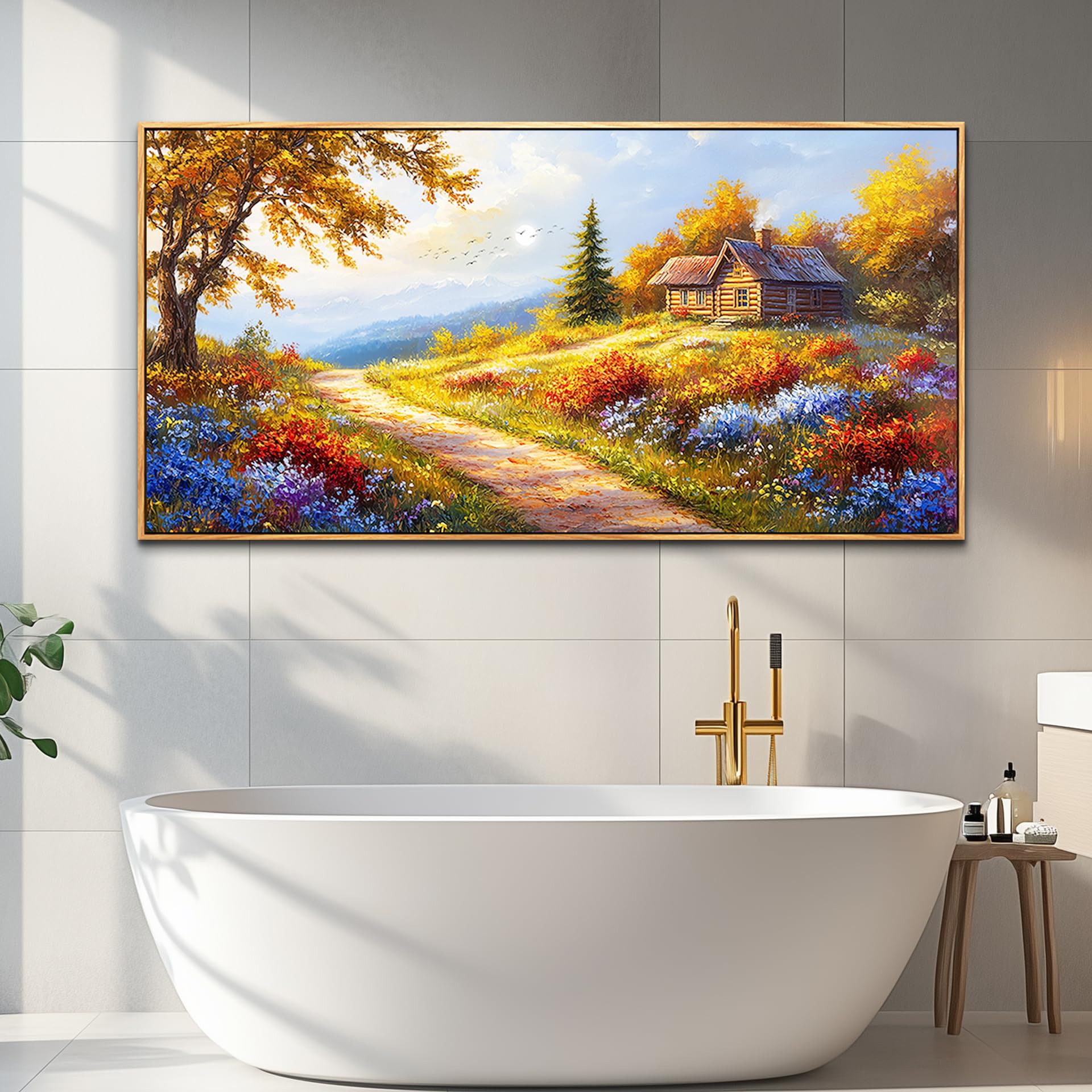 KELIYUAN Arte de pared grande para sala de estar, lienzo enmarcado - Imagen 5