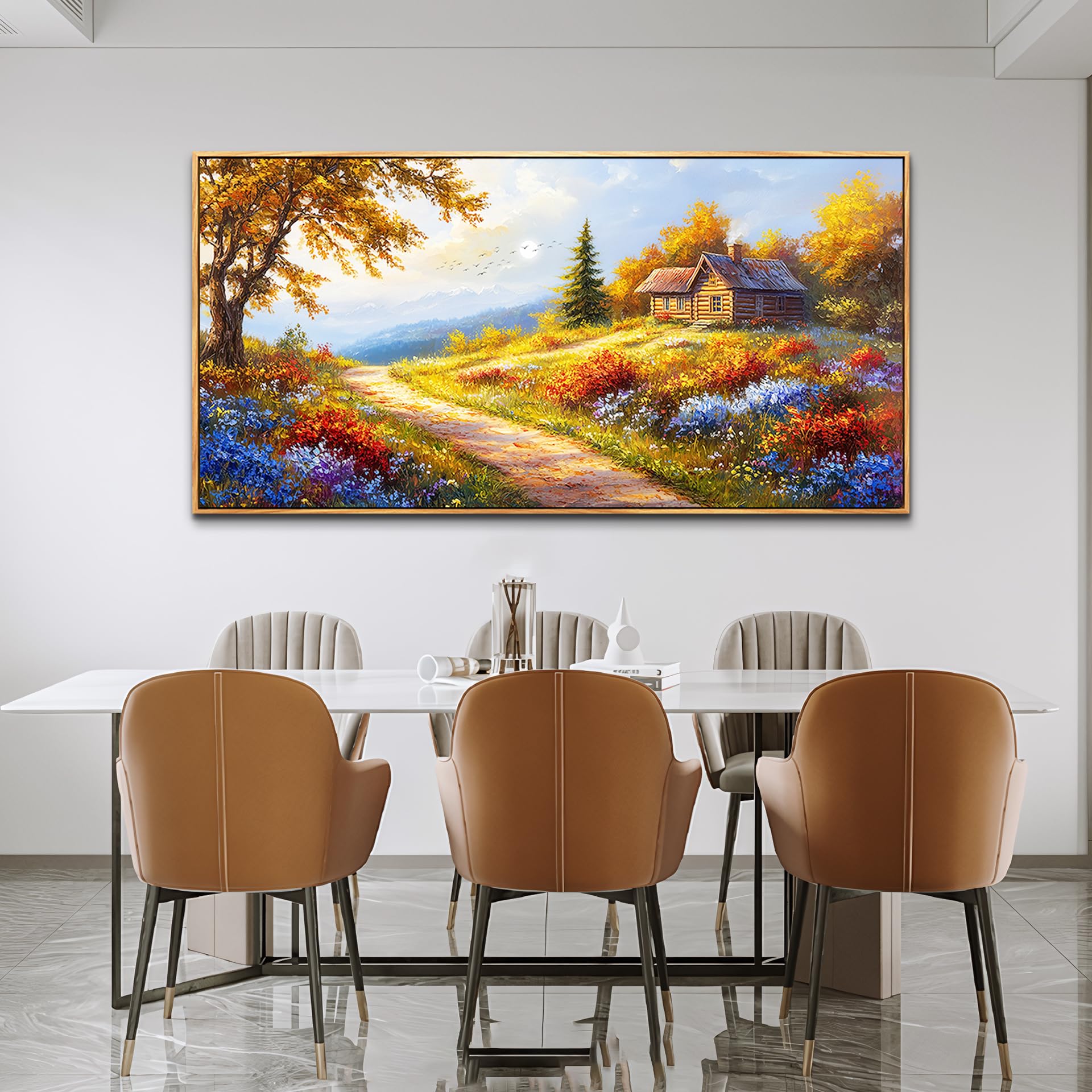 KELIYUAN Arte de pared grande para sala de estar, lienzo enmarcado - Imagen 4