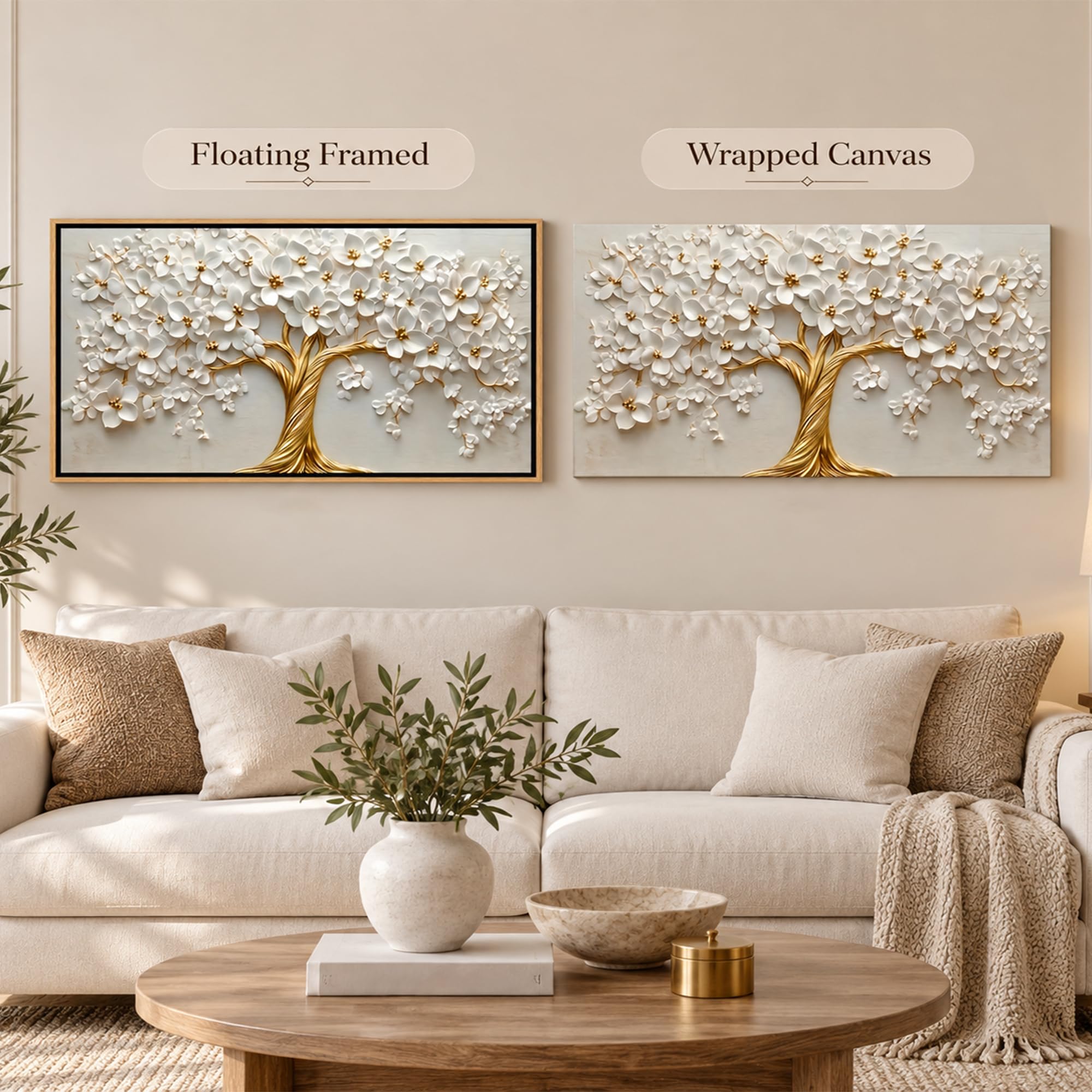 HANGYUEACE Lienzo decorativo para pared grande del árbol de la vida - Imagen 2