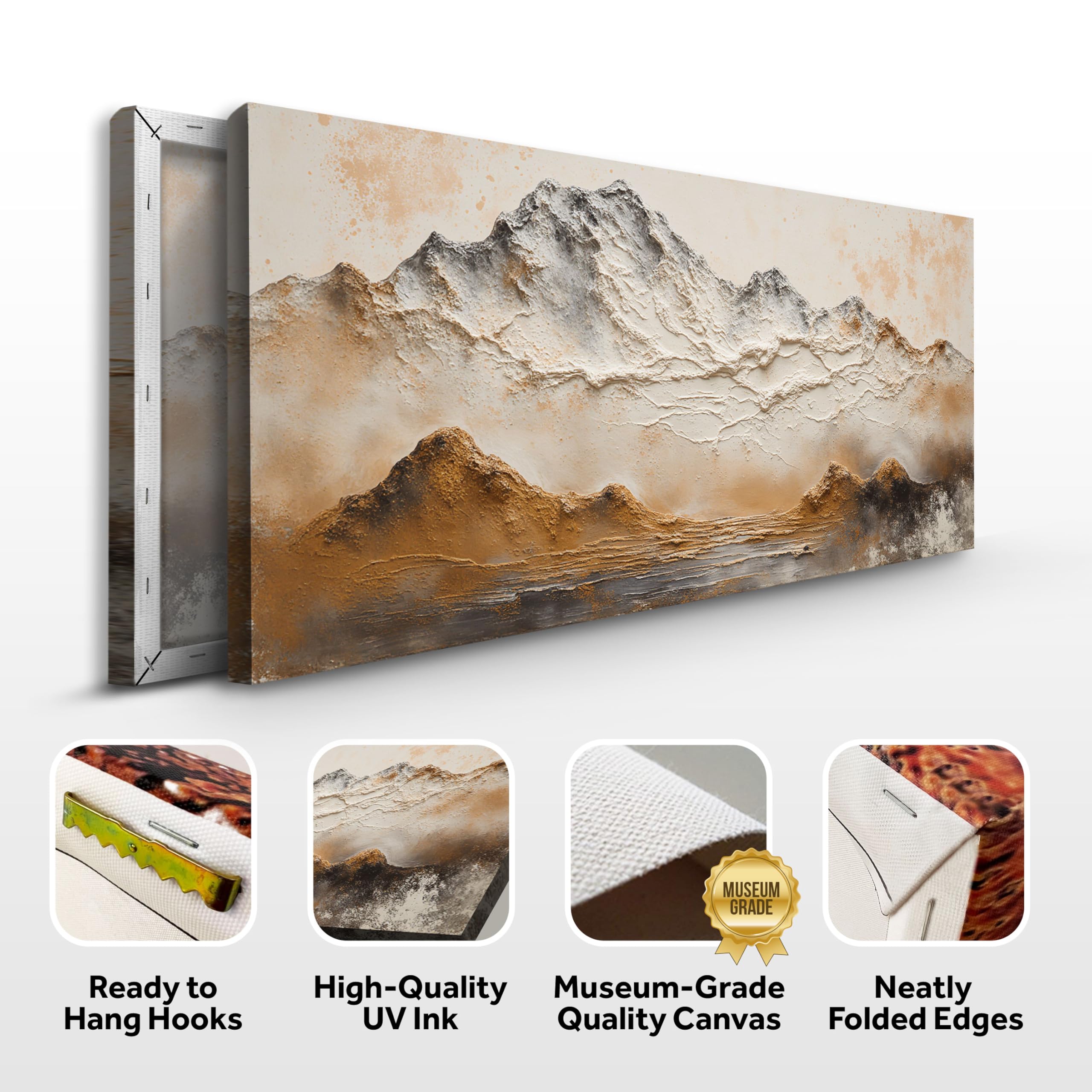 TAILORED CANVASES Arte de pared de montaña Amber Horizons - Decoración abstracta - Imagen 2