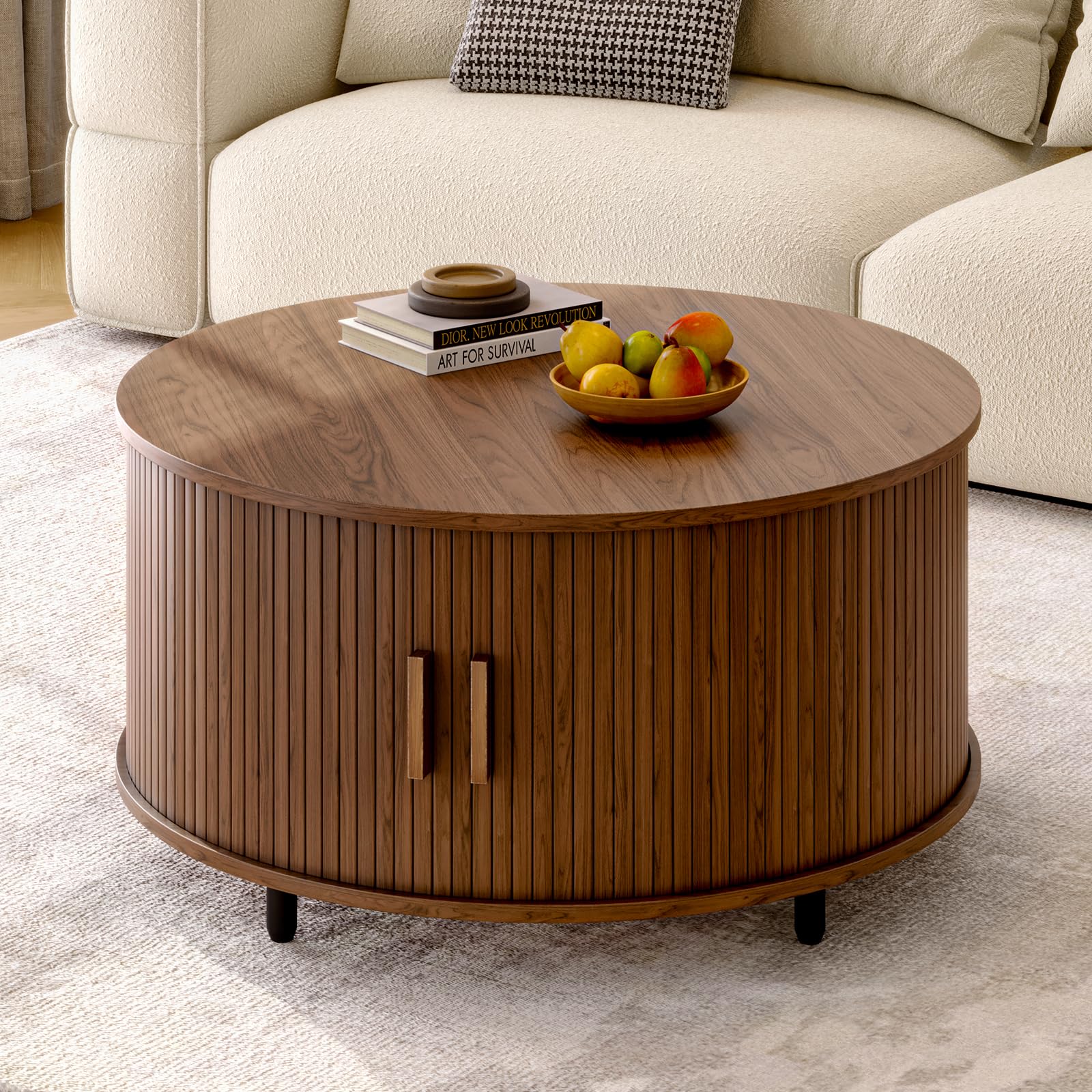 Mesa auxiliar redonda de 31.5 pulgadas con almohadilla ajustable - Imagen 4
