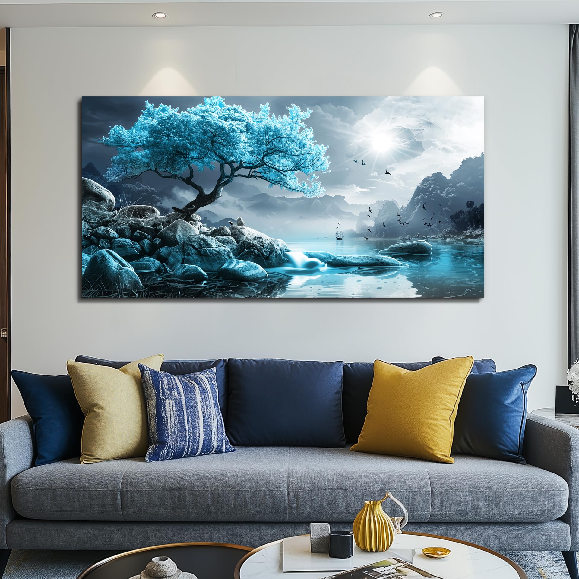 KELIYUAN Lienzo decorativo para pared de sala de estar, dormitorio, decoración de pared - Imagen 3