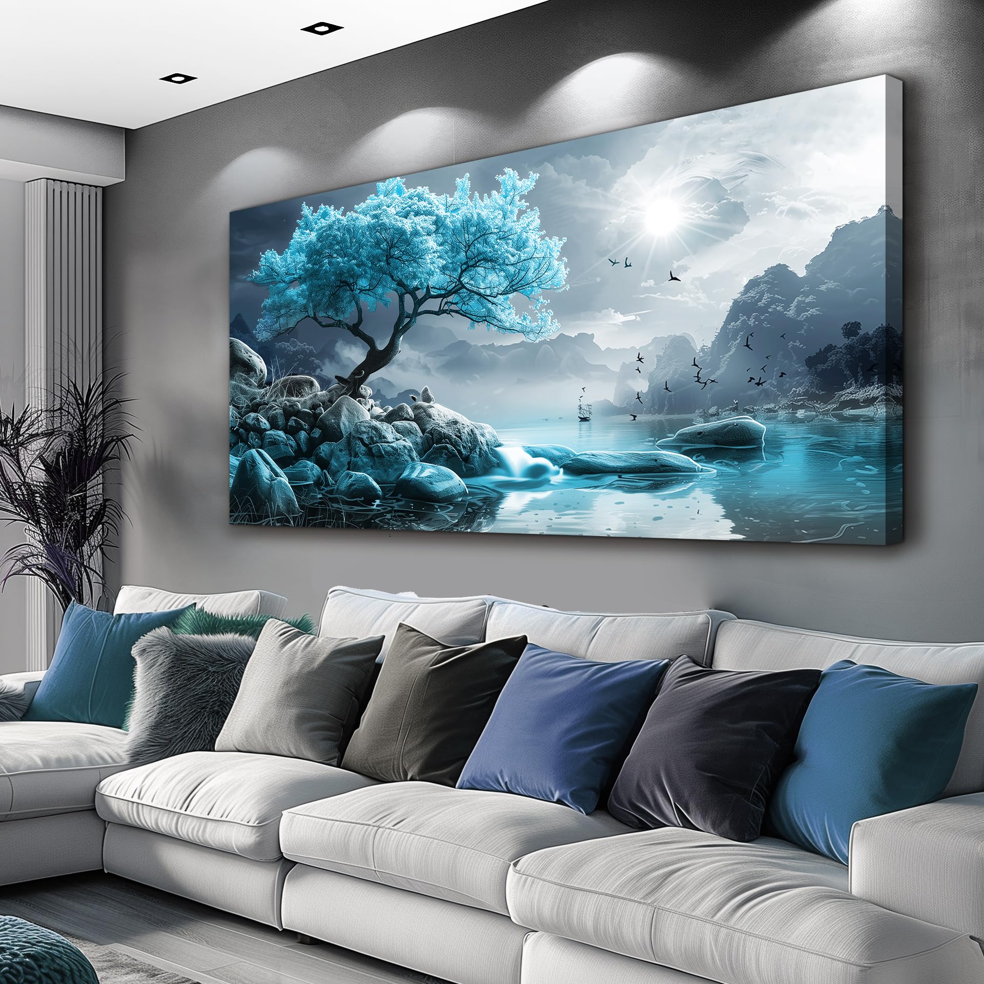 KELIYUAN Lienzo decorativo para pared de sala de estar, dormitorio, decoración de pared