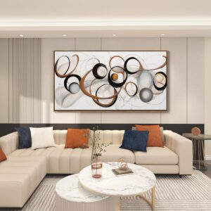 Arte de pared enmarcado, decoración de pared para sala de estar