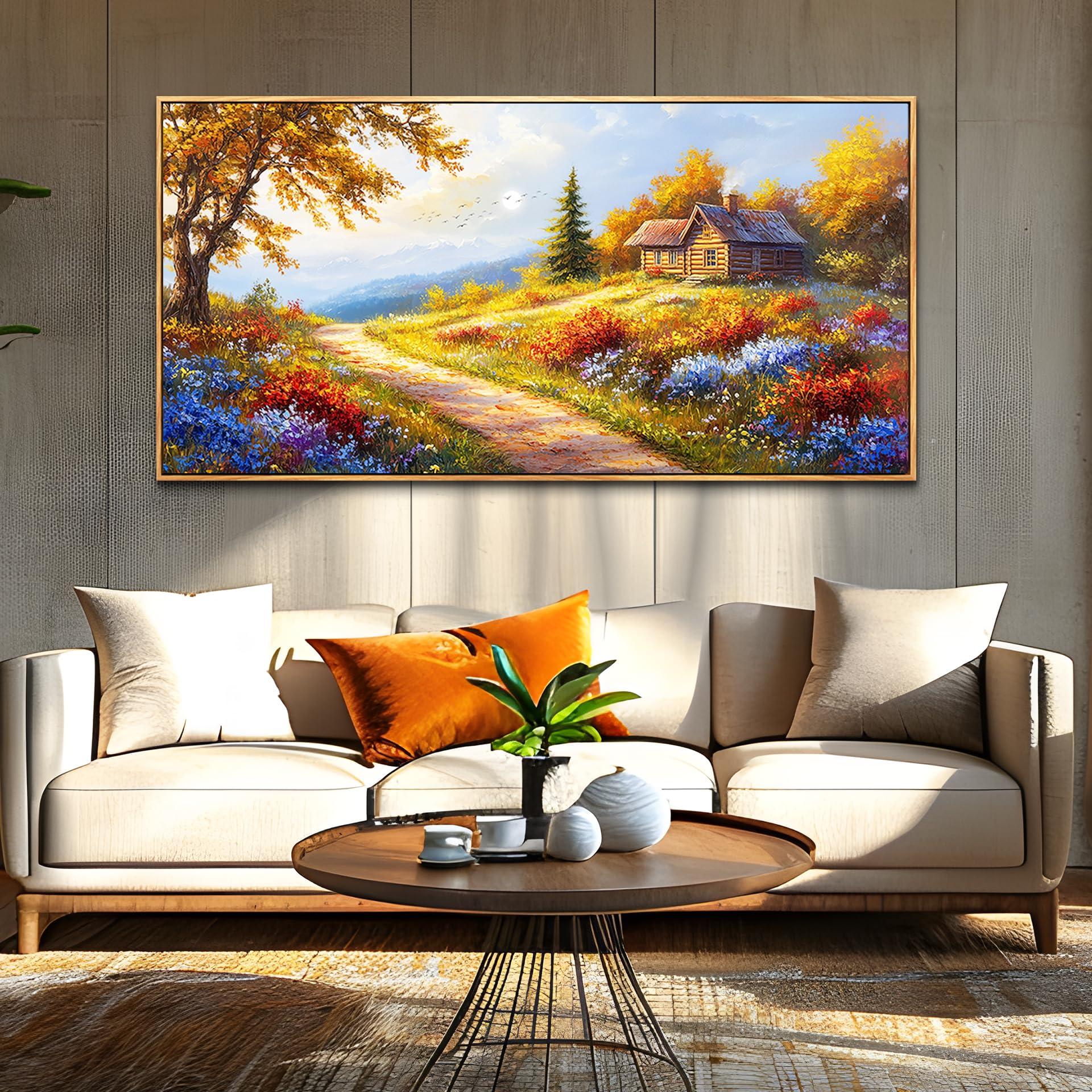 KELIYUAN Arte de pared grande para sala de estar, lienzo enmarcado - Imagen 2