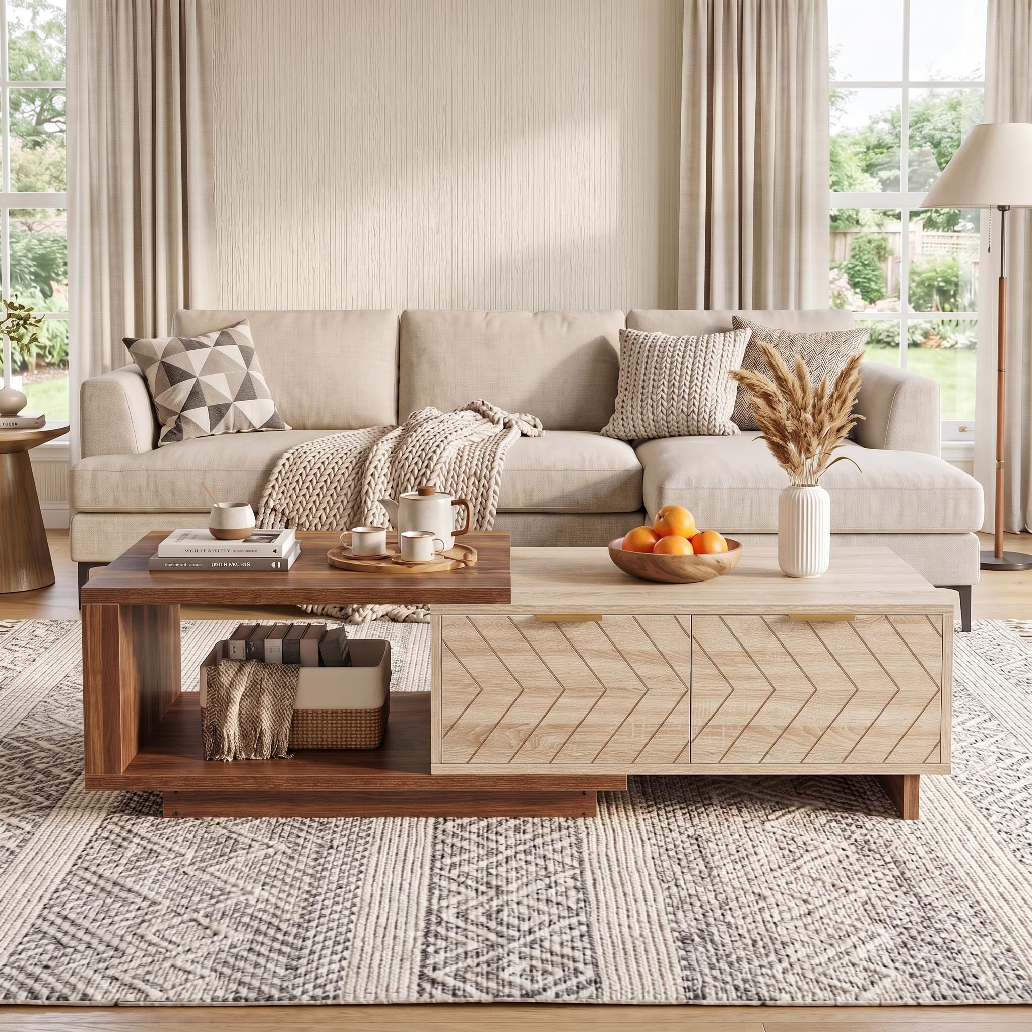 LITTLE TREE Mesa auxiliar expandible con 2 cajones - Imagen 3