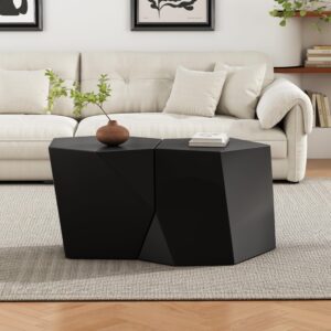 Christopher Knight Home Skyles - Juego de 2 mesas auxiliares geométricas ligeras
